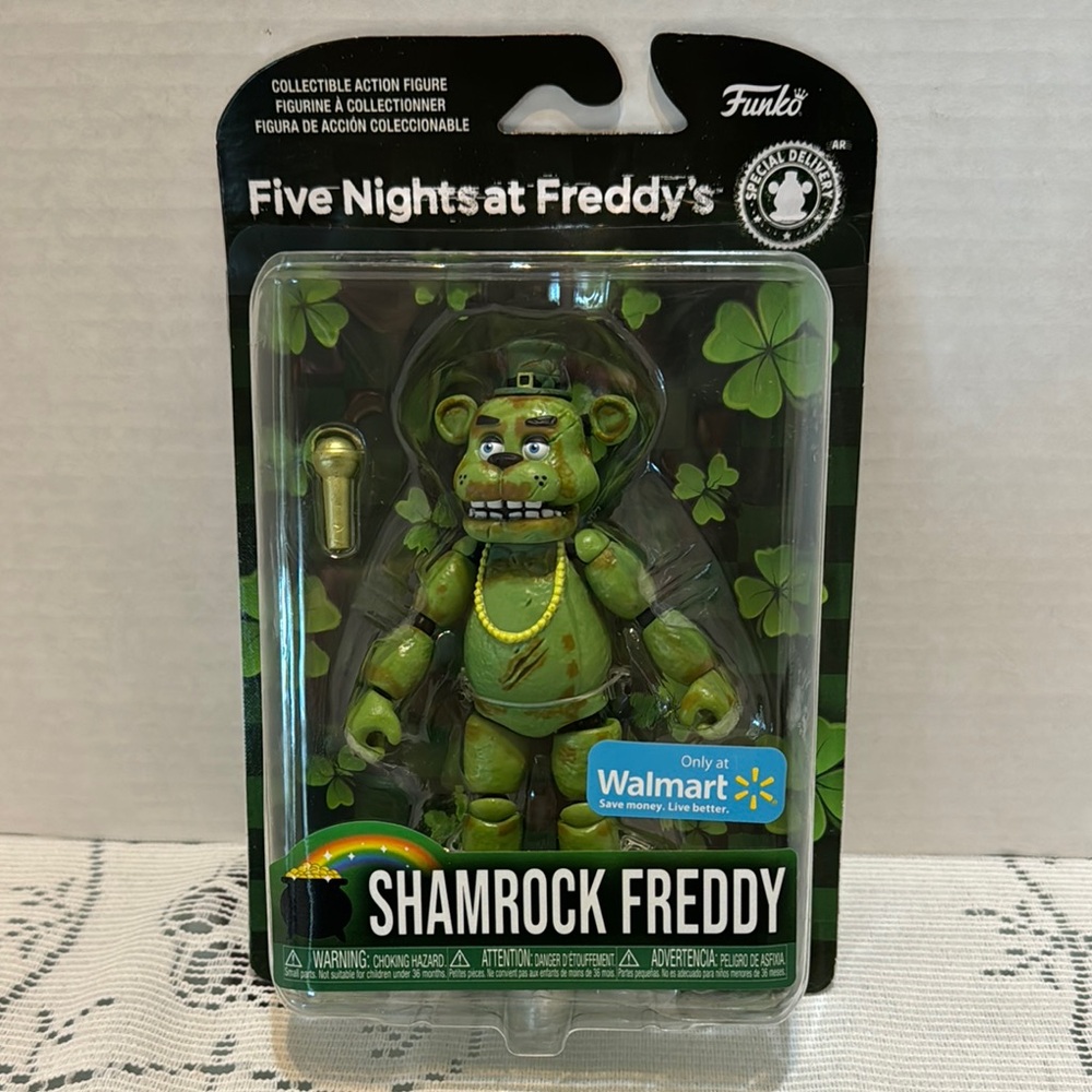 Five Nights at Freddy’s Shamrock Freddy Walmart Exclusive Lucky St Patrick’s Day
